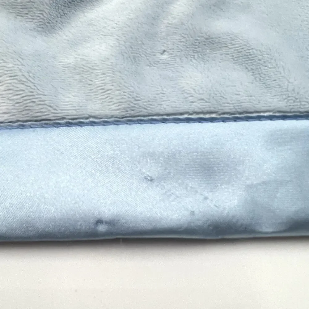 BABY GANZ You Are My Sunshine Blue Plush Security Blanket Lovey Sun Clouds Satin